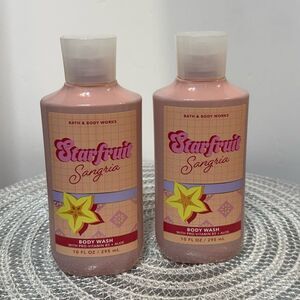 BBW Starfruit Sangria Body Wash Set of 2 NWT
